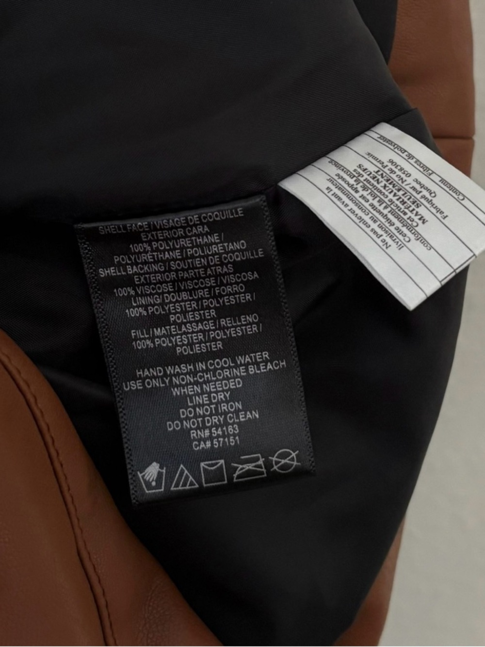 Marc New York Performance Alex Faux Leather Puff Jacket in Brown - Picture 6 of 6